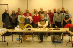 Askennonia Woodcarvers - 2012 from left to right - Herb Proudley, John Wagner, Larry Smith, Nancy McKeon, Wayne Miller, Dale