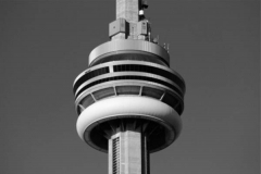 CN Tower bw