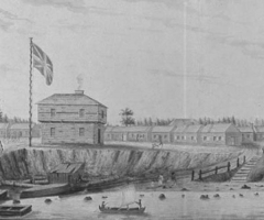 Fort York Barracks and Harbour 1804 c14905